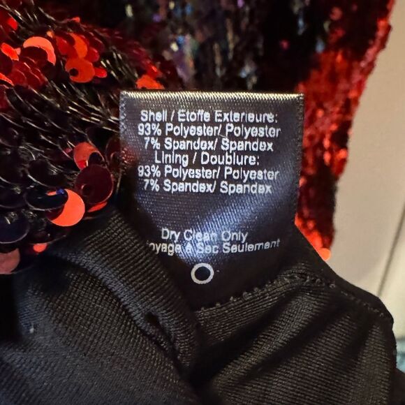 DRESS THE POPULATION Katy Reversible Sequin Body-Con Dress Women’s Size XL - Picture 9 of 9